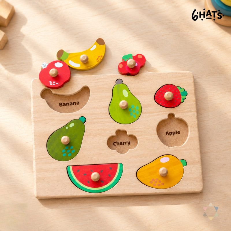 Match & Learn - Wooden Fruit Puzzle