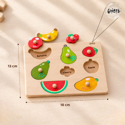 Match & Learn - Wooden Fruit Puzzle